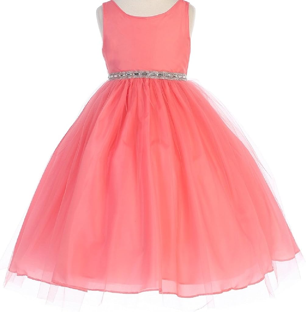 bling flower girl dresses