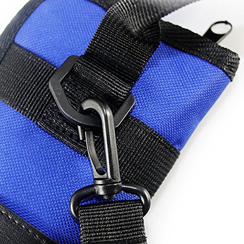 EaseIcon Weather Resistant Fabric Drumstick Case Cover Drum Stick Bag with Shoulder Strap - Blue