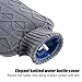 Ohuhu 2L Hot Water Bottle Transparent Classic Bottle with Knitted Cover for Pain Relief Hot Therapy Blue Hot Water Bottles, 2000ml 68oz