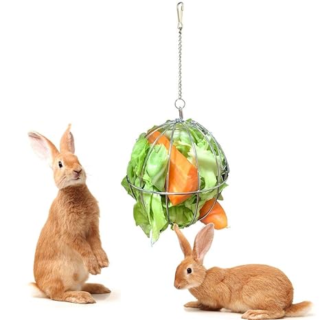 Hay Ball For Small Pets Auoker Durable Stainless Steel Hay