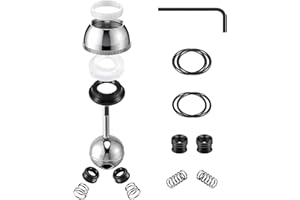 Avenuebool Faucet Repair Kit, Compatible with Delta/Peerless RP44123, Compatible with Delta/Peerless RP41661 and RP42986 Single Handle Faucet, Ball, Seats, Springs, Cam, Cap, Adjusting Ring and Bonnet
