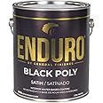 General Finishes Water Based Black Poly, 1 Gallon, Satin