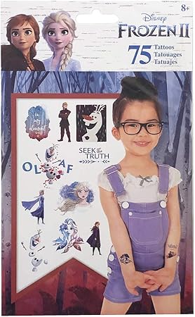 Amazon Co Jp アナと雪の女王2 タトゥーシール 75ピース アナ雪 ディズニー インポート おもちゃ