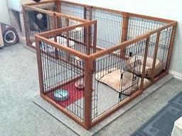 expandable pen richell pet wood matte autumn finish helpful customer abuse yes found report