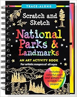 Scratch And Sketch National Parks Landmarks Trace Along