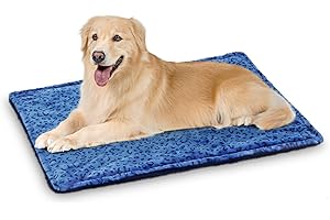 MARUNDA Self Warming Cat Bed,Super Soft Dog Bed Crate Bed Blanket, Self Heating Cat Pad, Thermal Cat and Dog Warming Bed Mat.