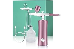 CONVELIFE Mini Airbrush Kit, Cordless Portable Airbrush Kit with Compressor, 35PSI High Pressure Air Brushes for Makeup, Nail, Painting, Tattoo, Cake Decorating