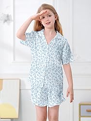 Umeyda Girls Satin Silky Collar V Neck Ruffle Short