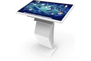 JPIYEIC 32 inch Touch Screen Kiosk, LCD Screen Digital Signage Kiosk, K-Style Stand Digital Signage Display, Interactive Display for Mall Navigation/Self-Ordering/Advertising/Retail Store