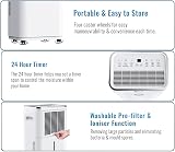 PureMate 20L/Day Portable Dehumidifier with 6.5L Tank Digital Display view 8