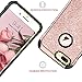 BENTOBEN iPhone 8 Plus Case, Glitter Sparkly Bling Slim 2 in 1 Hybrid Hard PC Cover Soft TPU Bumper Non-Slip Shockproof Protective Phone Case Cover for Apple iPhone 8 Plus 5.5