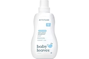 ATTITUDE Baby Fabric Softener, Plant and Mineral-Based Ingredients, HE Compatible, Vegan and Cruelty-free Laundry and Household Products, Soothing Chamomile, 40 Loads, 33.8 Fl Oz