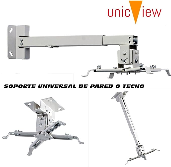 Soporte de Techo para proyector, Color Blanco: Amazon.es: Electrónica