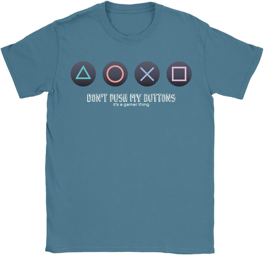 Don't Push My Buttons Mens T-Shirt Funny Gaming Gamer Playstation CoD