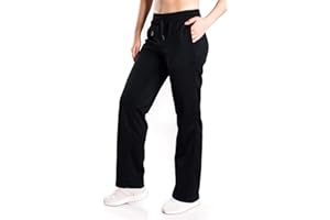 Yogipace,Petite/Regular/Tall,Women's Water Resistant Thermal Fleece Pants Sweatpants