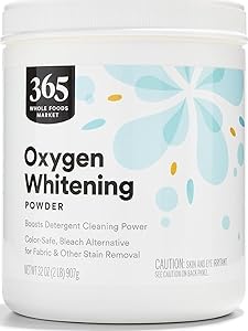 365 by Whole Foods Market, Oxygen Whitening Powder, Color-Safe Bleach Alternative, 32 Ounce