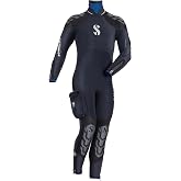 SCUBAPRO Men's NovaScotia Steamer with Hood Wetsuit with 7.5mm Thickness, Small, Black