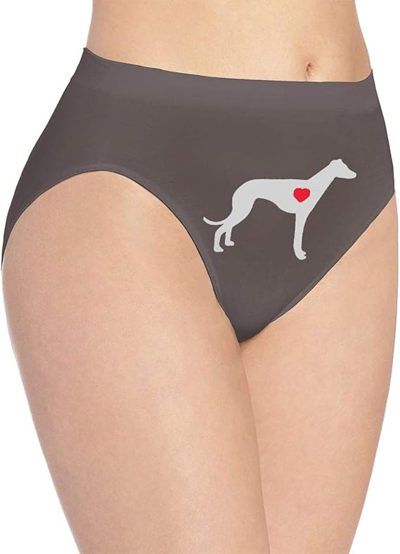 Greyhound Dog Heart Panties Women's Underwear Elasticity Sexy Panty
