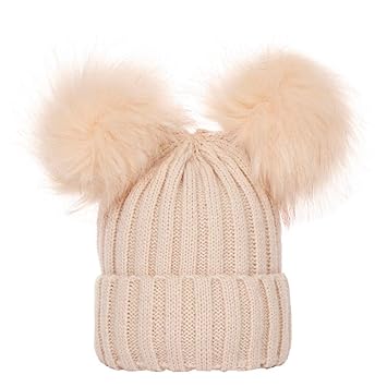 baby girl white winter hat