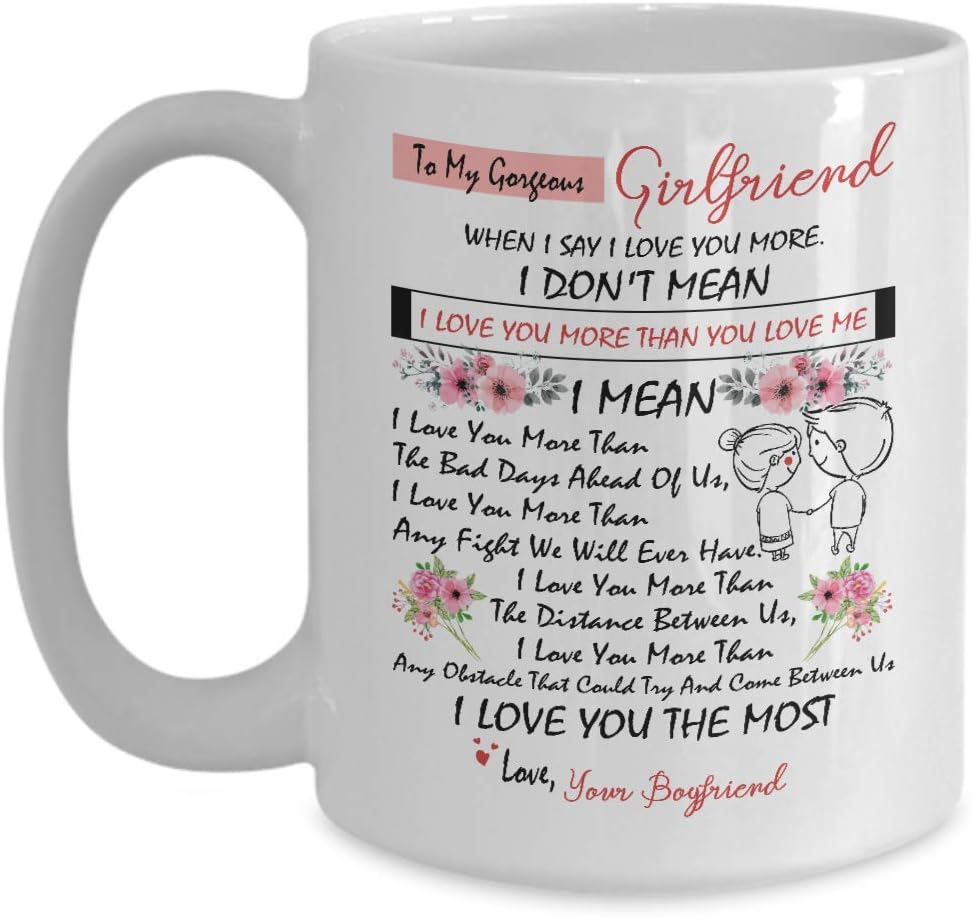to my gorgeous girlfriend mug