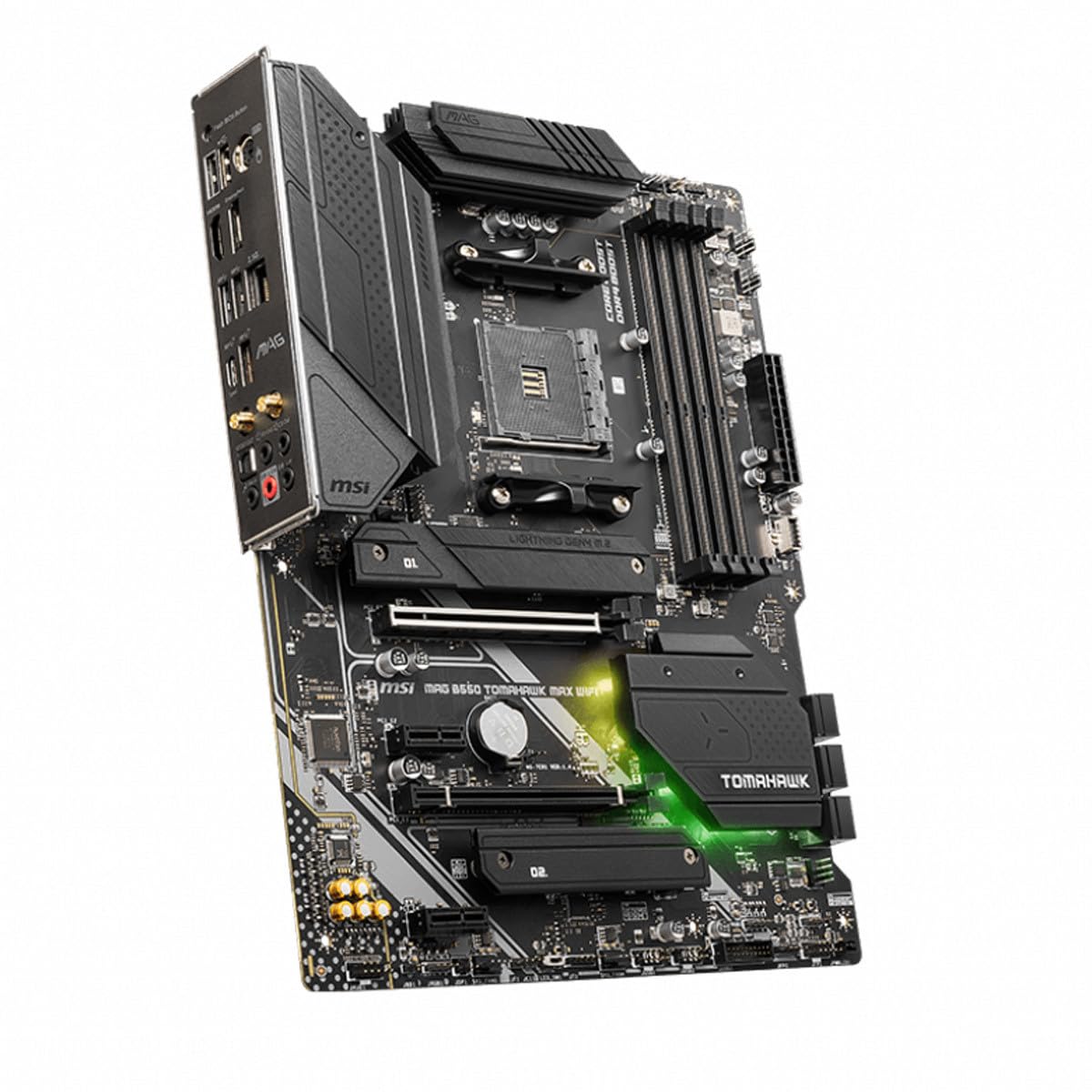 MSI MAG B550 Tomahawk MAX WiFi Gaming Motherboard (AMD Ryzen 5000 Series, AM4, DDR4, PCIe 4.0, SATA 6Gb/s, M.2, USB 3.2 Gen 2, HDMI/DP, Wi-Fi 6E, Bluetooth 5.2, 2.5Gbps LAN, ATX)