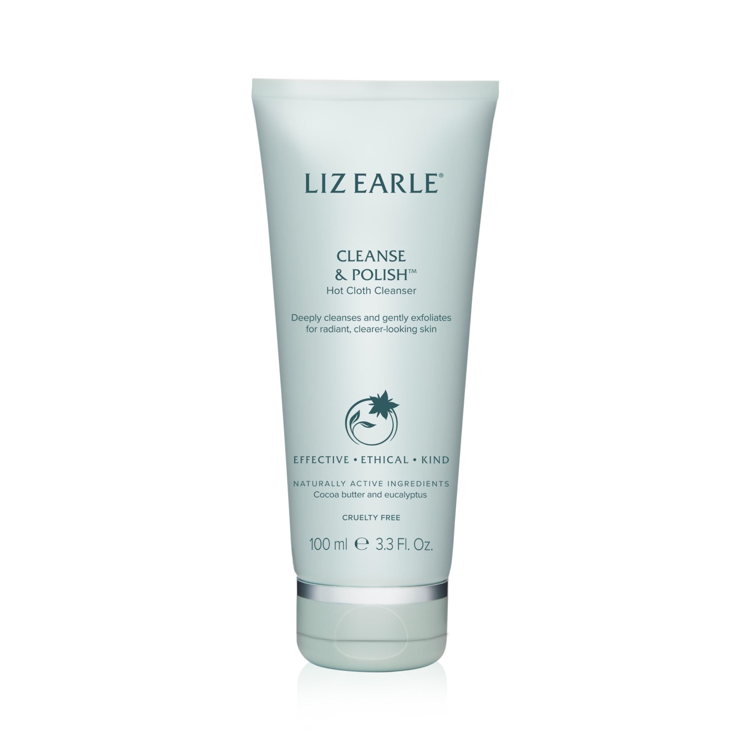 Liz Earle Cleanse & Polish Hot Cloth Cleanser for All Skin Types with Rosemary, Chamomile, Cocoa Butter and Eucalyptus Essential Oil, 100ml