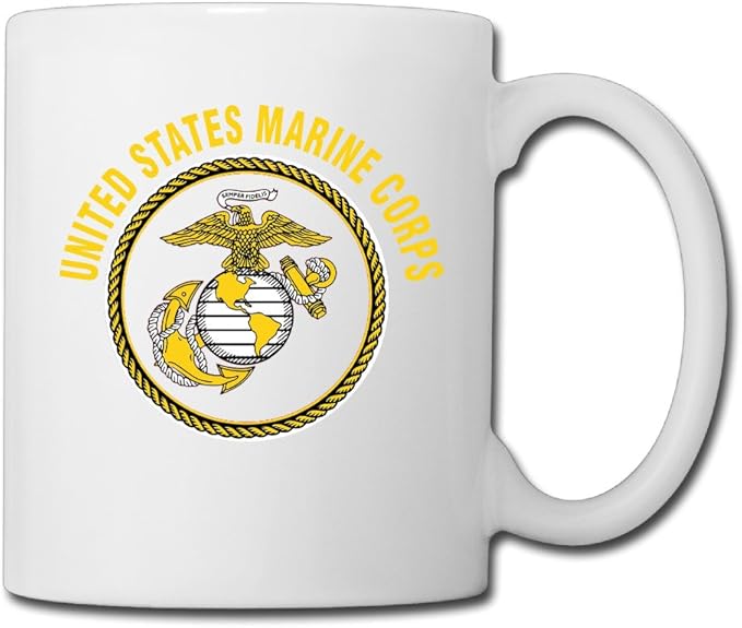 TTLIFE United States Marine Corps USMC Logo Coffee Mugs