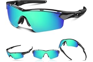 Rosemal Sports Sunglasses Polarized Cycling Sunglasses Running Driving Fishing Hiking for Men Women UV400 TAC TR90