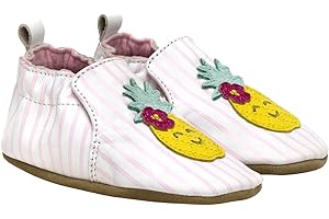 Robeez Baby Girls and Unisex Soft Soles Slip-Resistant Crib Shoes Slippers for Infant and Toddler, 0-24 Months