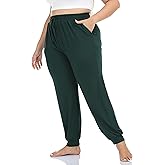 Kotii Women's Plus Size Joggers Plus Size Sweatpants Soft Lounge Pants Pajama Pants Workout Yoga Pants Casual