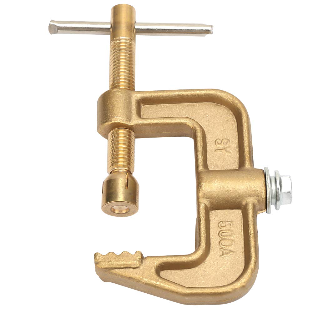 Welding Ground Clamp 500A Brass Material Classical G Shape Ground Welding Earth Clamp Brass Welding Clamp for Welding Machine