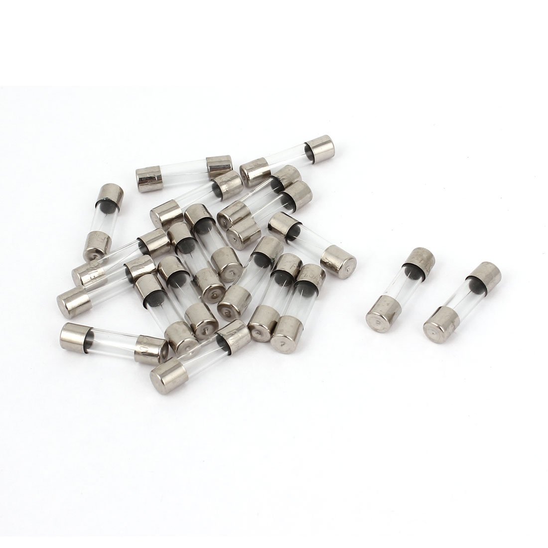 sourcingmap 20 Pcs 1.5A 250V Quick Fast Blow Glass Tube Fuses 5mmx20mm F1.5AL250V