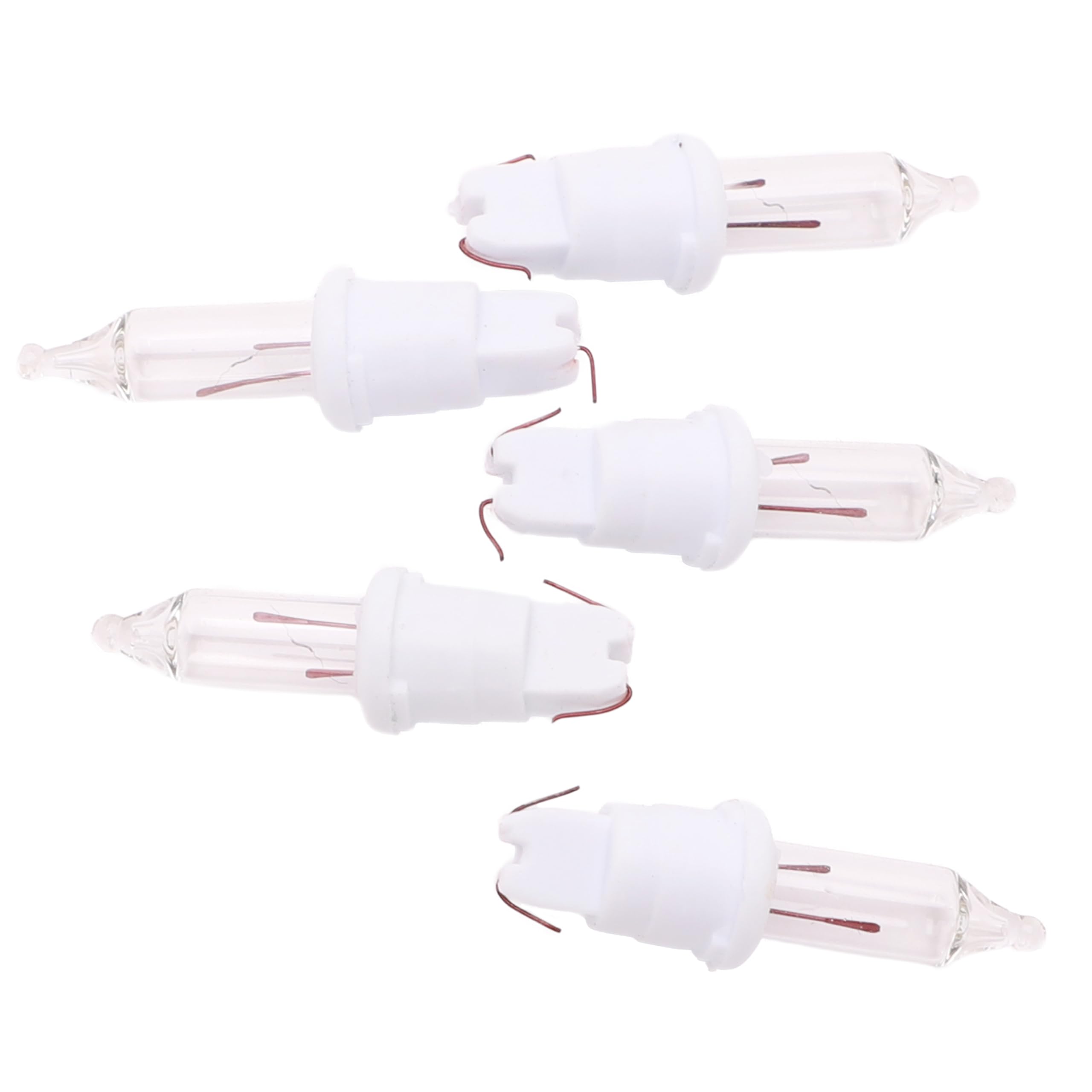 MRS CHRISTMAS LTD 5 Clear Push in Spare Replacement Bulbs 2v 0.16w (SB265)