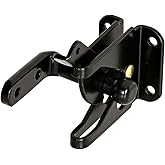National Hardware N101-337 V22 Automatic Gate Latch in Black,1 Pack