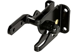National Hardware N101-337 V22 Automatic Gate Latch in Black,1 Pack