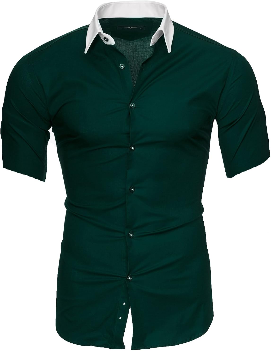 Kayhan Maimi Herren-Hemd Slim-Fit Kurzarm-Hemden S-6XL ...