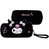 Kuitmor Fuzzy Crossbody Bag Compatible with Switch/OLED and Other Little Accessories, Large Capacity Switch Travel Carrying Case with 2 Removable Shoulder Strap