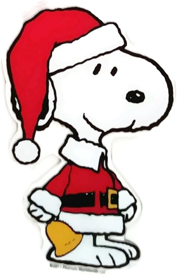 Animation Art Characters Animation Characters Peanuts Joe Cool Snoopy Christmas Jelz Window Cling Santa Suit Tree 7 New