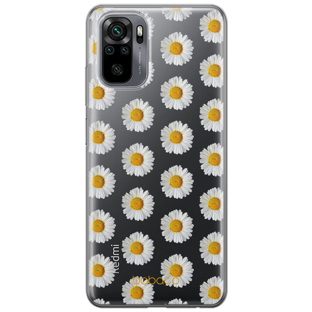 Babaco ERT GROUP mobile phone case for Xiaomi REDMI NOTE 10/ 10S original and officially Licensed pattern Flowers 009 optimally adapted to the shape of the mobile phone, partially transparent