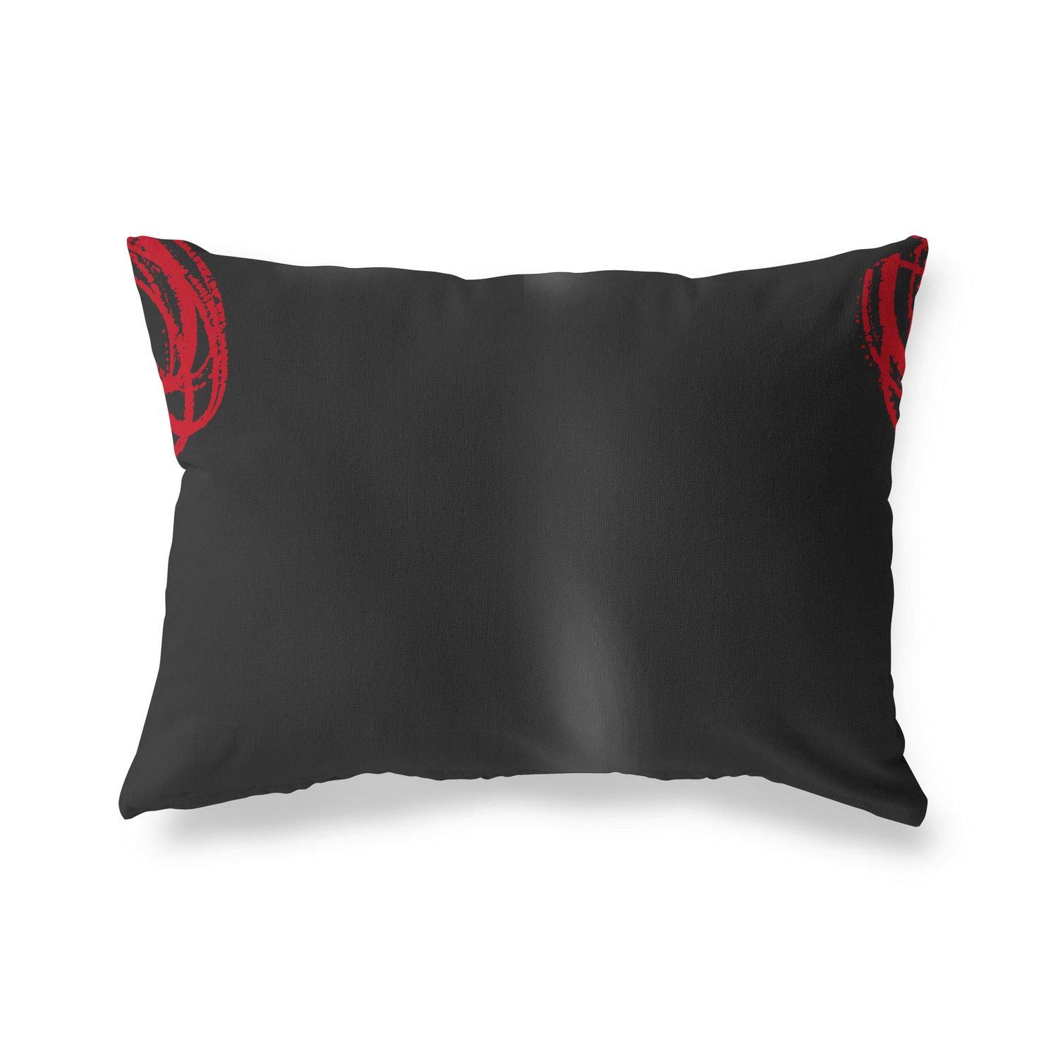 Bonamaison Decorative Cushion Cover Red & Black, Throw Pillow Covers, Home Decorative Pillowcases for Livingroom, Sofa, Bedroom, Size: 35x50 Cm - Designed and Manufactured in Turkey
