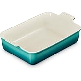 Le Creuset Stoneware Deep Rectangular Lasagna Dish, 6.75 qt., Riviera