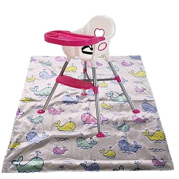 Qees Baby Splash Mat For Feeding Under Highchair Arts Crafts Mat