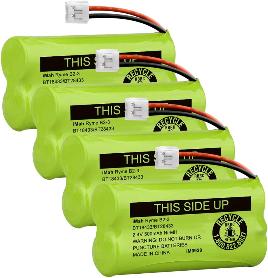 iMah BT18433/BT28433 2.4V 500mAh NiMH Cordless Phone