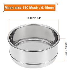 PATIKIL 110 Mesh Lab Sieve, 4" Diameter Test Sieve