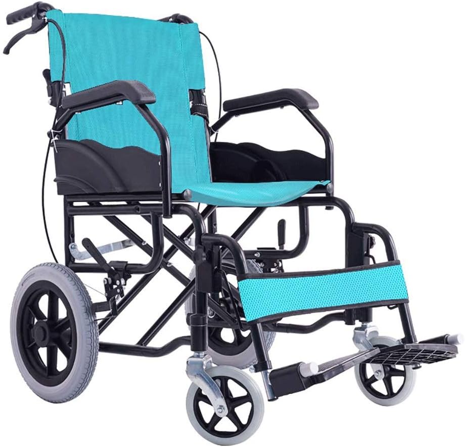 Wheelchair, Aluminum Alloy Stabresistant Tire Wheelchair Small Folding