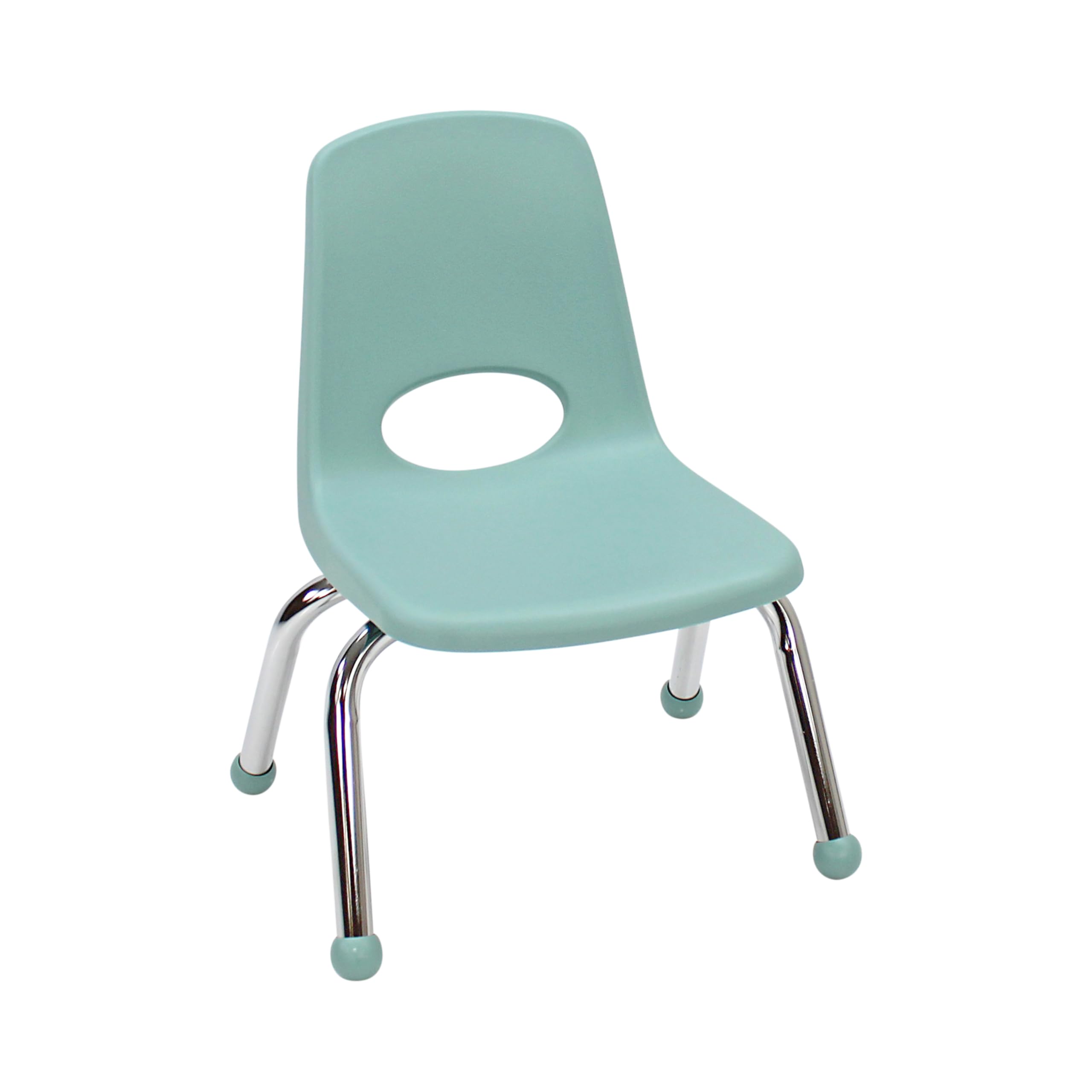 fdp 10" school stack chair,stacking student seat with chromed steel legs and ball glides for prescho