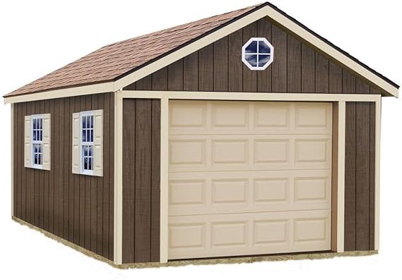 Amazon Best 納屋 Sierra 12フィートx 24 Ft 木製ガレージキットwithout床 エクステリア