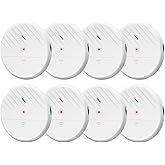 Wsdcam Glass Break Sensor Alarm 125dB Ultra-Slim Wireless Glass Break Detector Window Alarm Vibration Sensor for Home Window 
