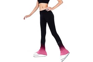 LIUHUO Figure Skating Pants Training Leggings Fleece Suit Shiny Colored Diamond Girls Comfortable