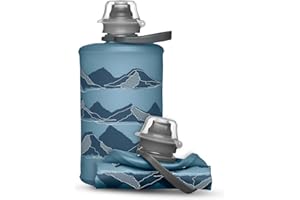 HydraPak Stow - Collapsible Backpacking Water Bottle (350ml, 500ml, 1L) - BPA Free, Ultra Light, Spill-Proof Twist Cap